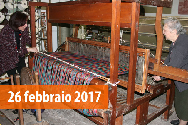 Inaugurazione del museo attivo del laboratorio artigiano tessile Scipioni